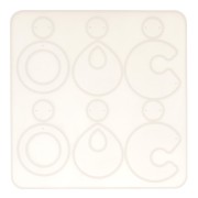 Moule silicone n°1 pour réaliser des boucles d'oreilles en résine 15x15 cm x1