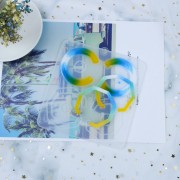 Moule silicone n°8 pour réaliser des boucles d'oreilles en résine 15x14 cm x1