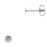 Clous d'oreilles disque 4 mm - Acier inoxydable x100|raw }}