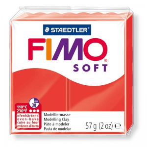 Pâte Fimo Soft 57gr Rouge Indien (n°24)