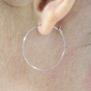 Créoles 25 mm à décorer - Acier inoxydable 316L x100