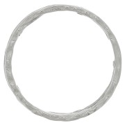 Anneau martelé 32 mm - Rhodié x1|raw }}