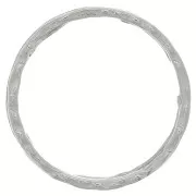 Anneau martelé 32 mm - Rhodié x1