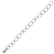 Chainette d'extension maille Rombo 70 mm - Acier inoxydable 304 x100