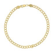 Bracelet maille rombo double 3.6 mm en  Gold filled (or laminé)  x18.5 cm|raw }}