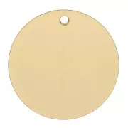 Sequin rond 16 mm - médaille à graver - Gold filled (or laminé) x1