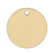 Sequin rond 13 mm - médaille à graver - Gold filled (or laminé) x1|raw }}