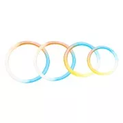 Moule silicone pour réaliser des bracelets en résine 67x8x8 mm x1