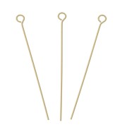 Clous tête ronde 21x0.35 mm - Gold filled (or laminé)  x10|raw }}