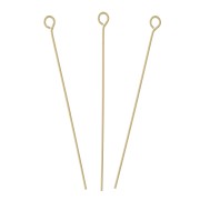 Clous tête ronde 27x0.35 mm - Gold filled (or laminé)  x10|raw }}