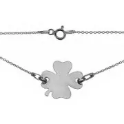 Tour de cou chaîne maille Forçat pour intercalaire 41cm Argent 925 Rhodié Noir x1