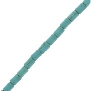 Perles tubes style Heishi 4x6 mm imitation Howlite teintées - Turquoise x36cm|raw }}