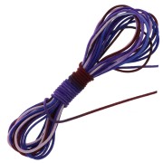Fil de jade - Fil nylon tressé 1 mm - Dégradé Bleu foncé - Rouge - Violet x2.90m|raw }}