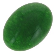 Cabochon ovale 14x10 mm - Jade teinté - Vert x1