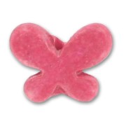 Papillon en céramique 16x22 mm Rose mat x1|raw }}