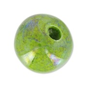 Perle en céramique 12 mm Vert Olive irisé|raw }}