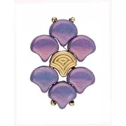 Cymbal Bead Substitute - Perle en métal Ginko Beads 7x7.5mm Vlasios Arg vieilli x1