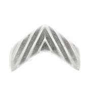 Cymbal - Perle en métal pour perles Chevron Beads 11x7 mm Avessalos Arg Vieilli x1