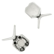 Cymbal - Fermoir aimanté pour chevron beads 11x17.5 mm Vorino - Argenté Vieilli x1