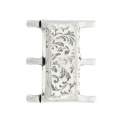 Cymbal Fermoir aimanté pour perles Rocaille 8/0 19x16 mm Nisida III Arg Vieilli x1|raw }}