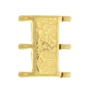 Cymbal Fermoir aimanté pour perles Rocaille 8/0 19x16 mm Nisida III Doré à l'or fin x1|raw }}