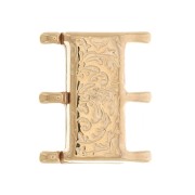 Cymbal Fermoir aimanté pour perles Rocaille 8/0 19x16 mm Nisida III Doré rose x1|raw }}