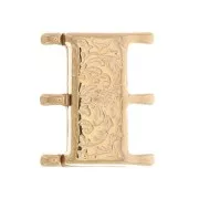 Cymbal Fermoir aimanté pour perles Rocaille 8/0 19x16 mm Nisida III Doré rose x1