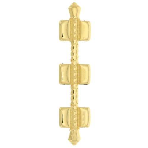 Cymbal - Connecteur pour perles Tila Beads 34x8 mm Kalogeros III Doré à l'or fin