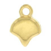Cymbal - Embout pour tissage de perles Ginko Duo 10x7.5 mm Kastro Doré à l'or fin x1