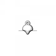 Cymbal - Embout pour tissage de perles Ginko Duo 10x7.5 mm Kastro Arg Vieilli x1