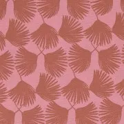 Tissu Cretonne de coton Coméa - Rose corail - Rouille x10cm