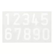 Moule silicone pour réaliser des chiffres en résine 8x5 cm x1