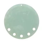 Pendentif - chandelier 43 mm en acétate - Ecaille de tortue - Mint nacré x1