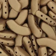 Perles en verre QuadBow Bead 6x15 mm - Gold Mat x10