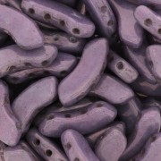 Perles en verre QuadBow Bead 6x15 mm - Opaque Luster Amethyst x10