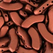 Perles en verre QuadBow Bead 6x15 mm - Red Copper Mat x10