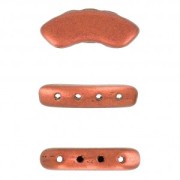 Perles en verre QuadBow Bead 6x15 mm - Dark Bronze x10