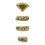 Perles en verre PieDuo Bead 6x8 mm - Dark Bronze x30