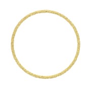 Anneau fermé rond diamanté 10 mm - Doré à l'or fin x1|raw }}