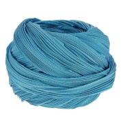 Ruban twill de soie Shibori - Turquoise Solid x10cm|raw }}