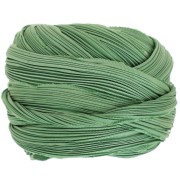 Ruban twill de soie Shibori - Green Solid x10cm