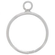 Bague fil demi jonc réglable avec 1 anneau - Taille 54 à 58 - Argent 925 x1|raw }}