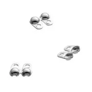 Cache noeuds 2 mm avec anneau fermé - Argent 925 x10