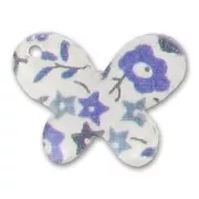 Papillon 15x20 mm Liberty Fairford Bleu x1