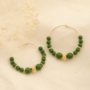 Perles en résine opaque 4 mm - Olive x15