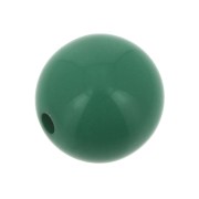 Perles en résine opaque 4 mm - Vert x15
