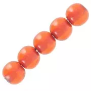 Perles en résine transparente 4 mm - Ambre x15