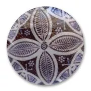 Sequin Nacre imprimé 50 mm Dark Blue x1