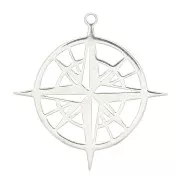 Pendentif Rose des vents 22x21 mm - Argent 925 x1