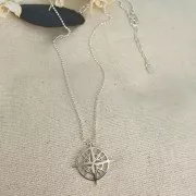 Pendentif Rose des vents 22x21 mm - Argent 925 x1